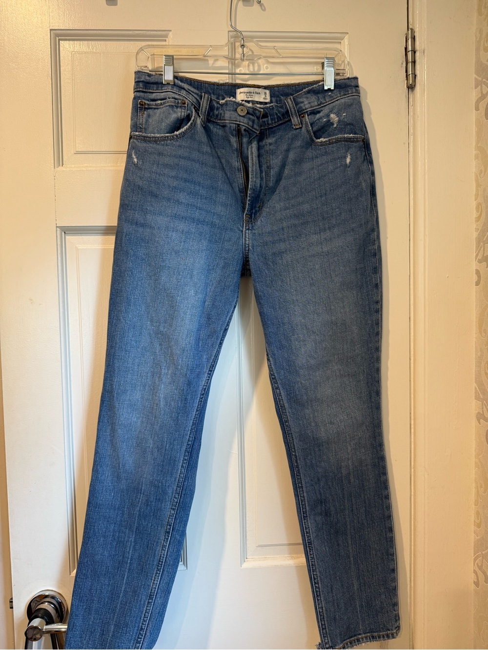 Abercrombie & Fitch Blue High-Rise Skinny Jeans